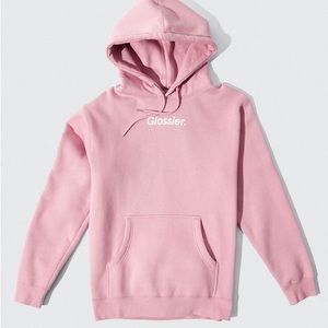 Glossier Original Pink hoodie